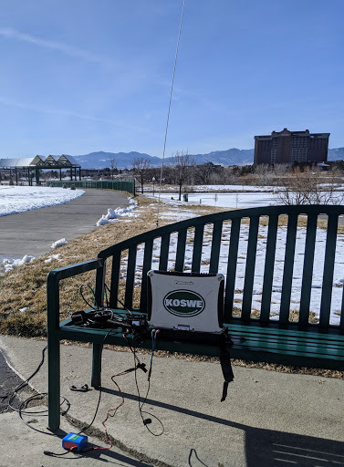 QRP station in a park