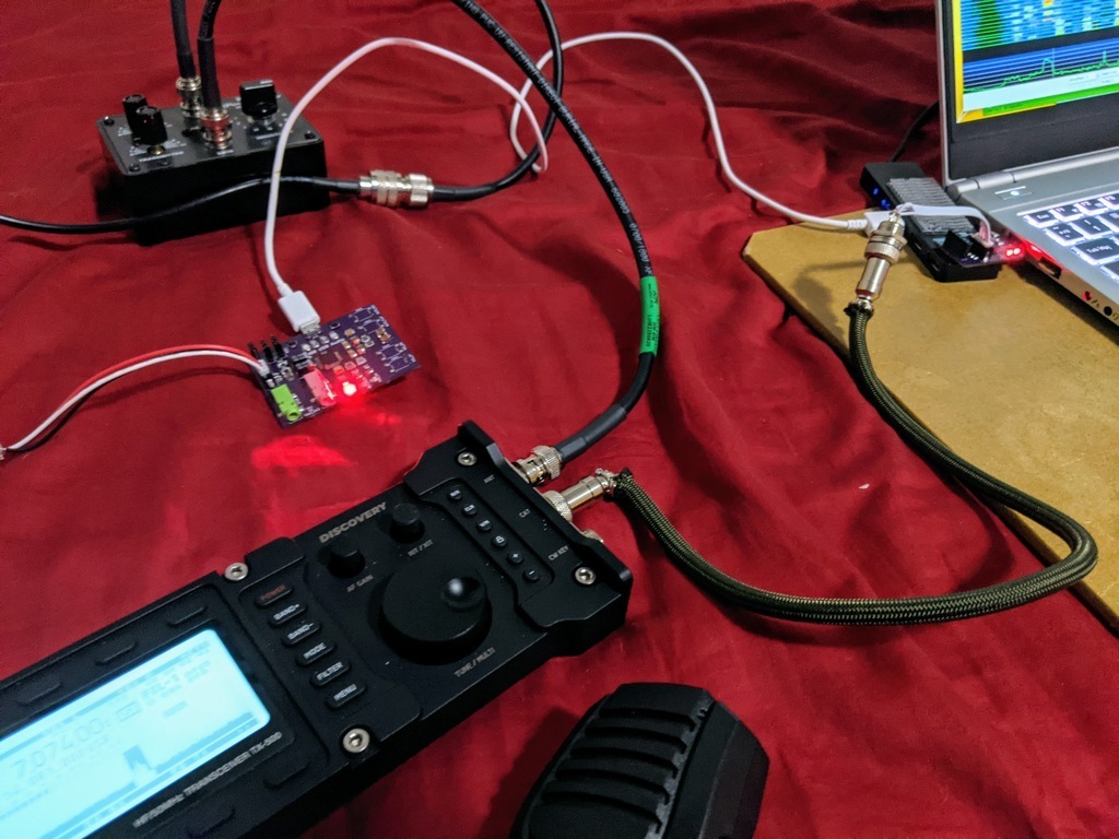 Sound card and serial prototypes in use