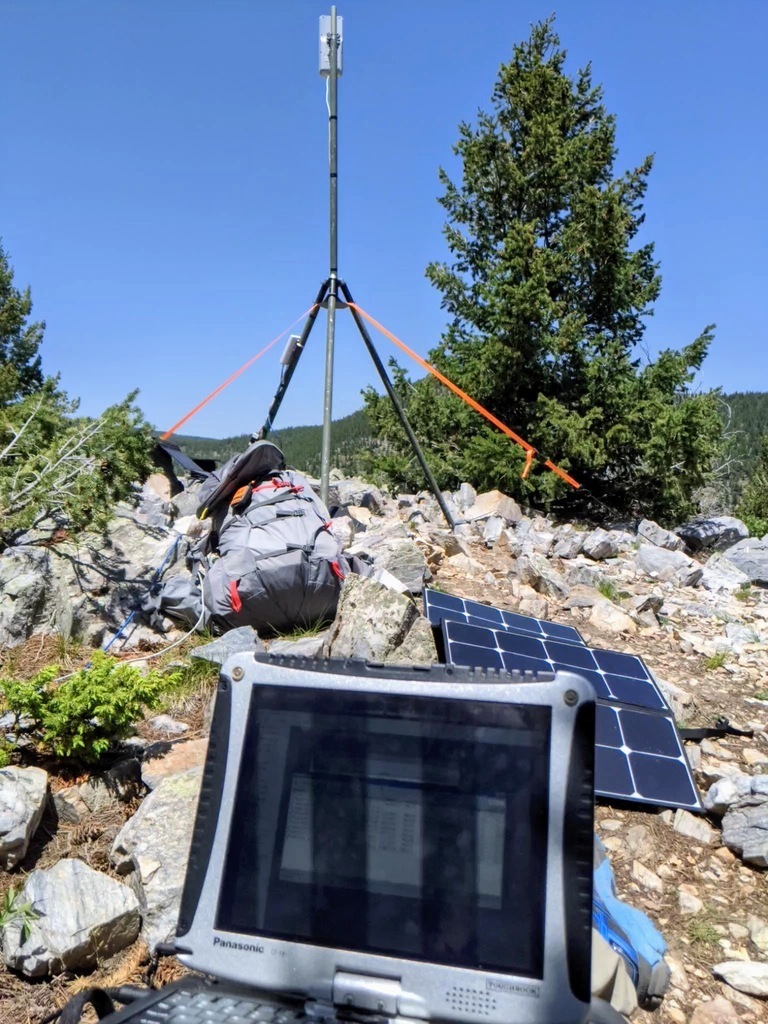 City Lights Ridge mast with microwave gear